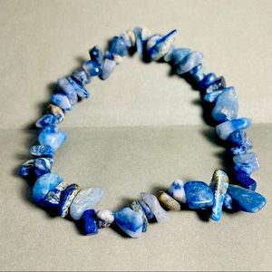 Sodalite chip bracelet